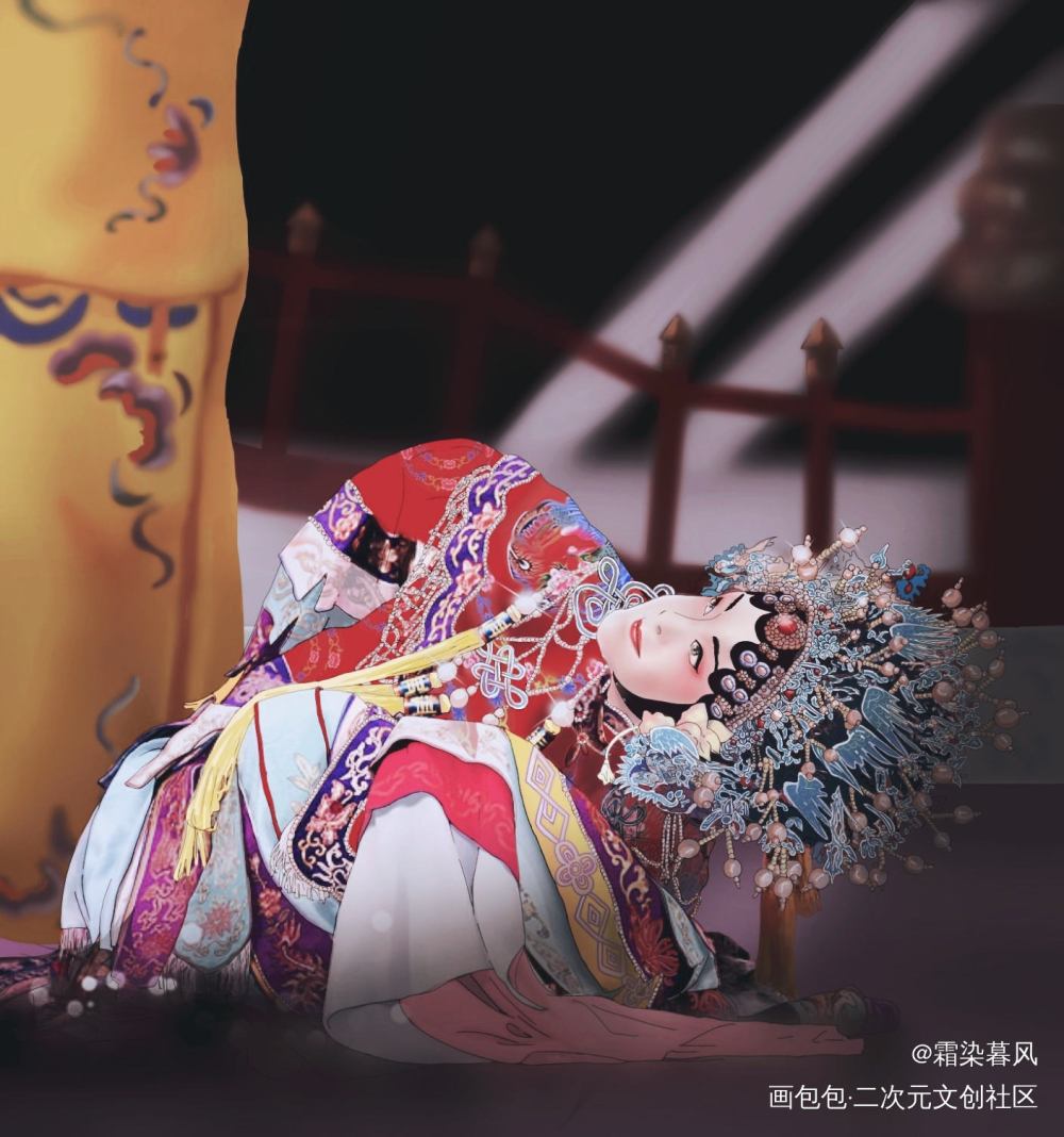 临摹照片打卡～也是学校作业哈哈_照片临摹求点评板绘绘画作品