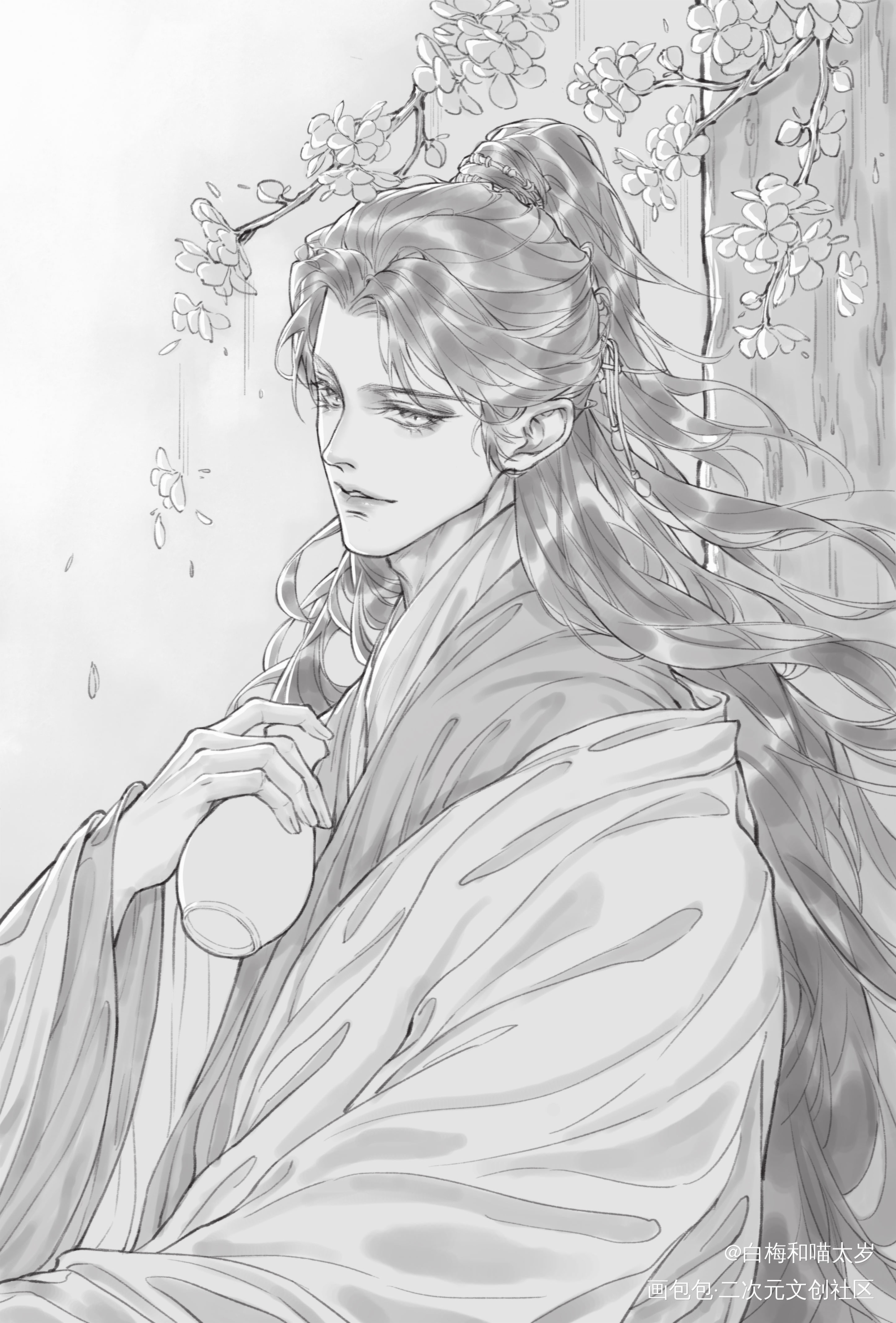 _山河令周子舒绘画作品