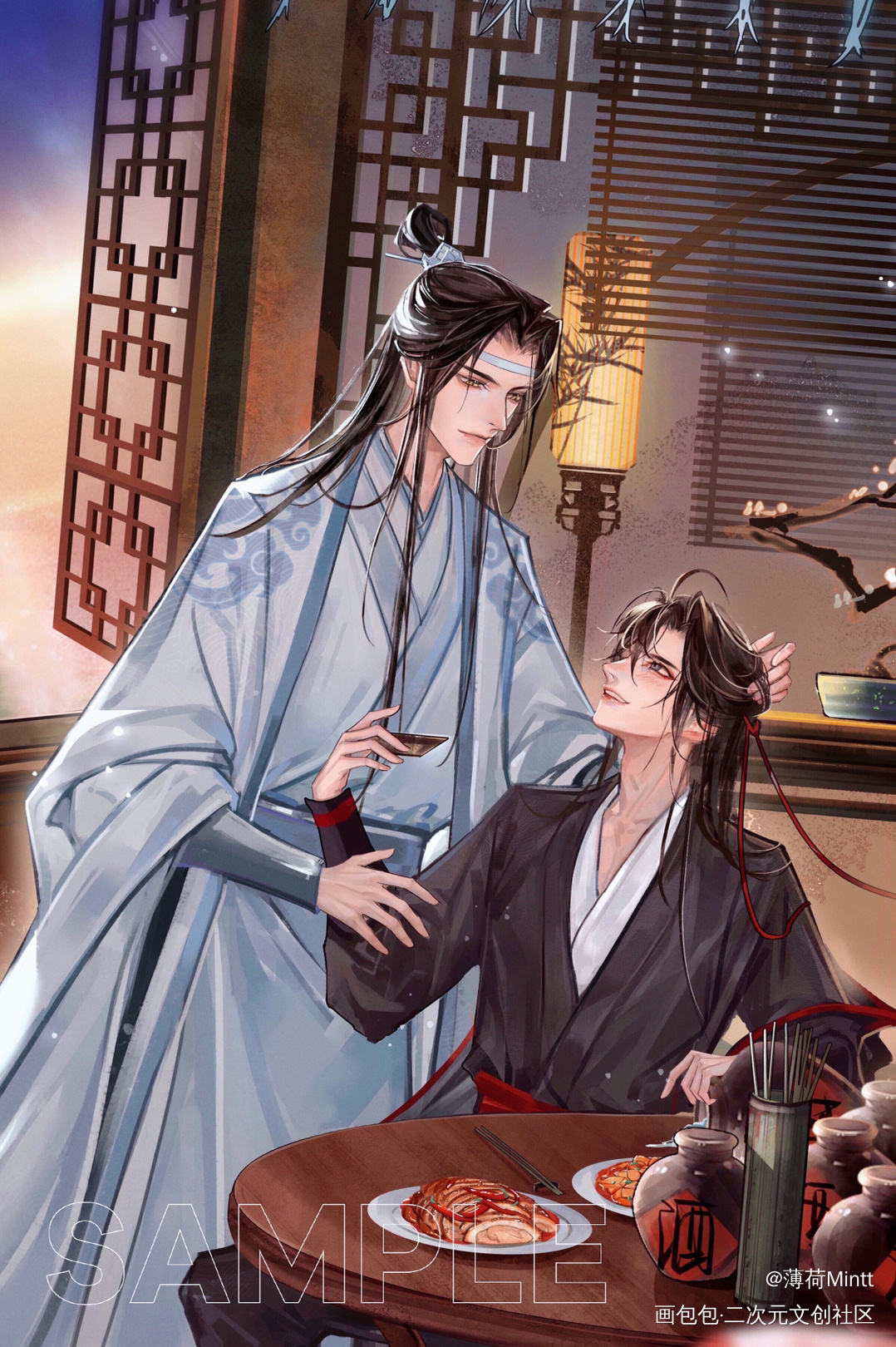 带老婆回家_魔道祖师忘羡绘画作品