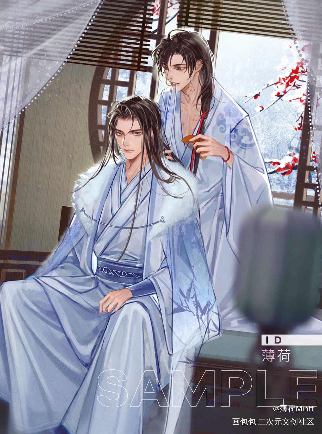 婚后夫夫的日常_魔道祖师忘羡绘画作品