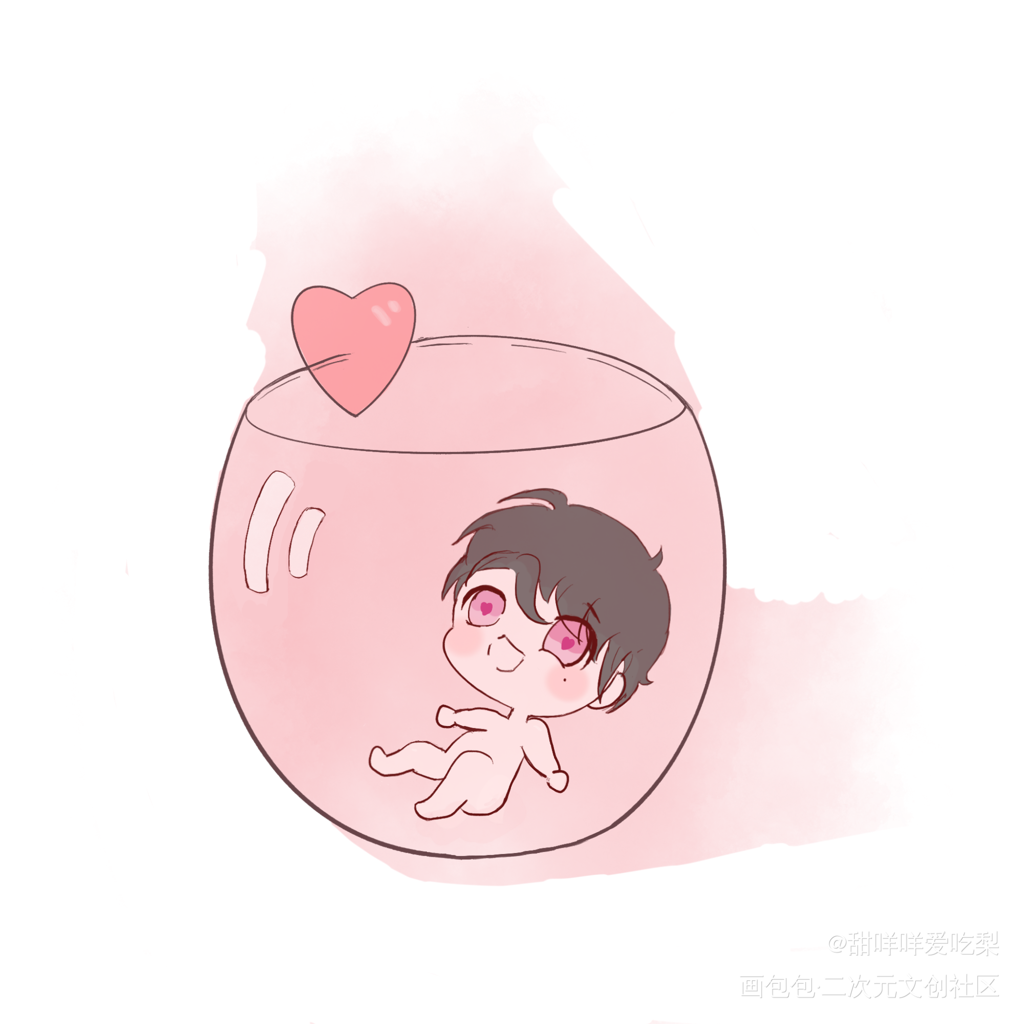 来杯甜辛吧～_谁把谁当真妹叔赵锦辛Q版绘画作品
