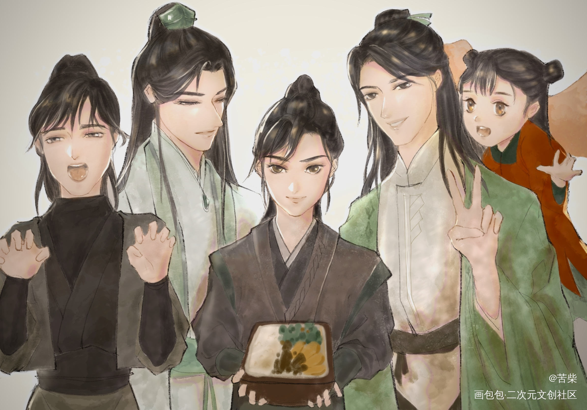小潜肉身杀青合影_六爻古风我要上首页priest绘画作品