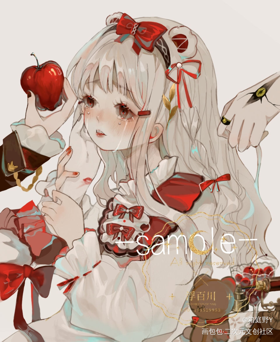 权贵的宠物_平涂日系板绘插画原创绘画作品