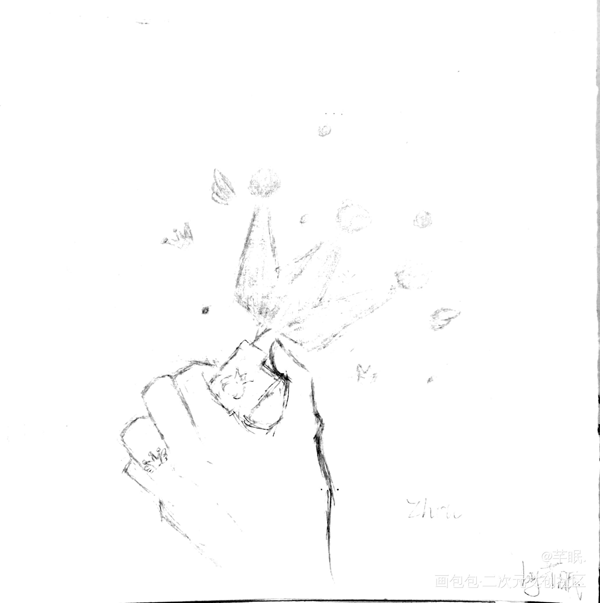 概念  自习_我只喜欢你的人设自习手绘绘画作品