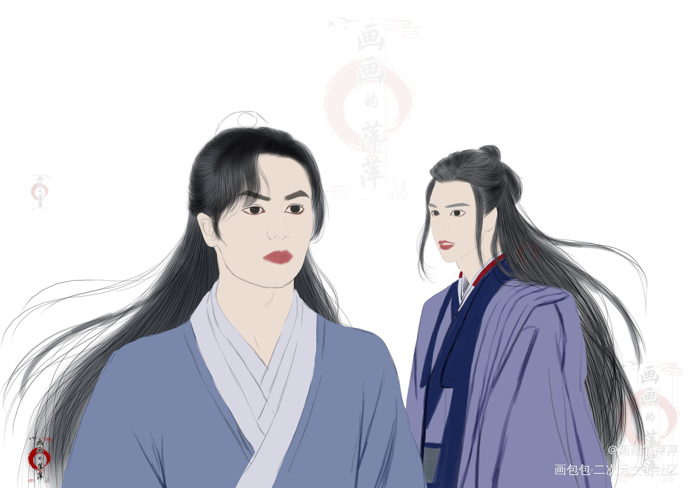 山河令同人_山河令周子舒温客行温客行周子舒厚涂我要上首推头像插画