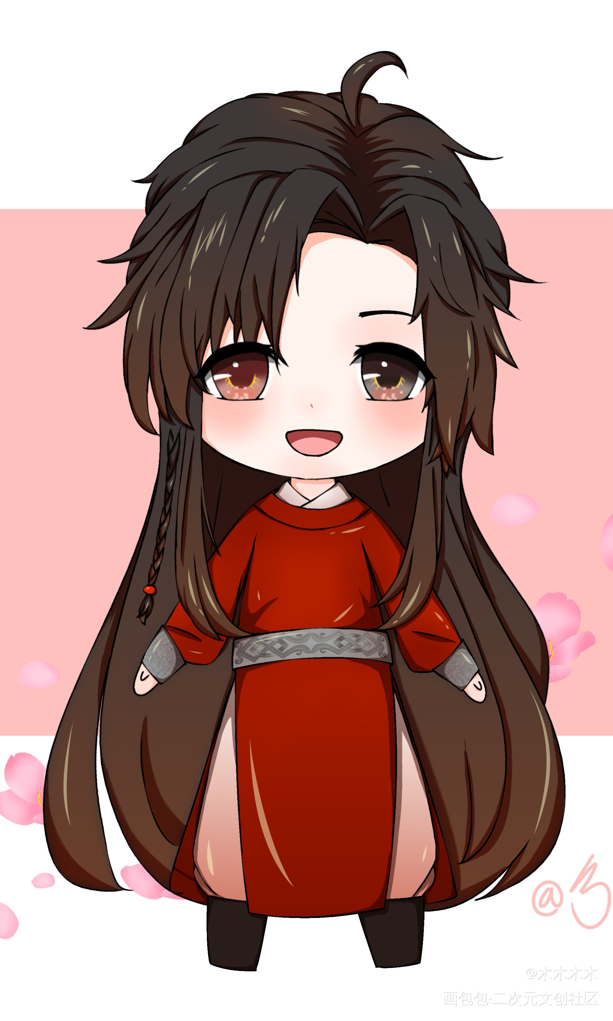 天官赐福_天官赐福花怜Q版绘画作品
