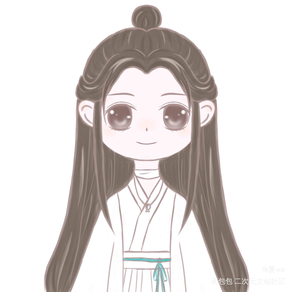 怜怜_天官赐福花怜谢怜Q版绘画作品