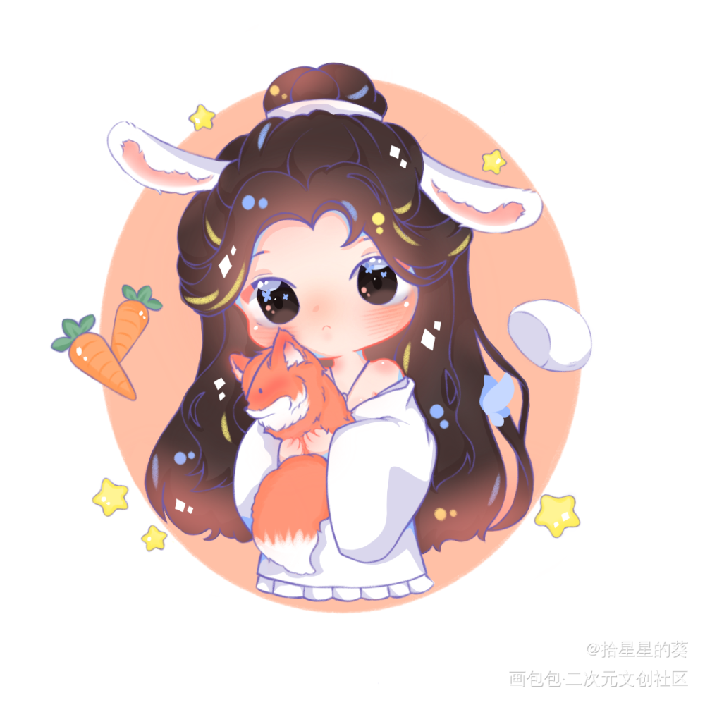 啊啊啊还是好可爱啊！！！_天官赐福绘画作品