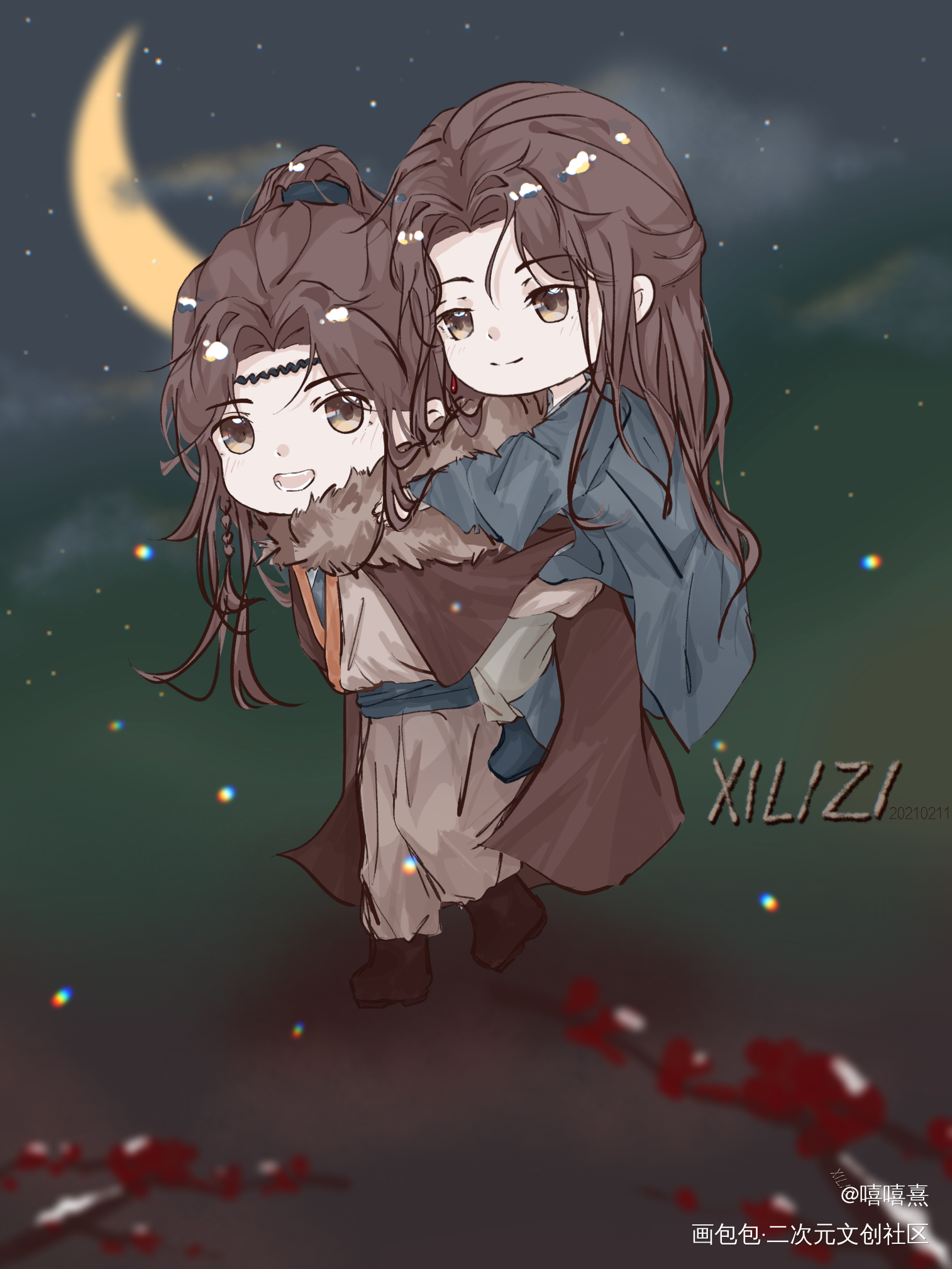 打卡_将进酒策舟绘画作品