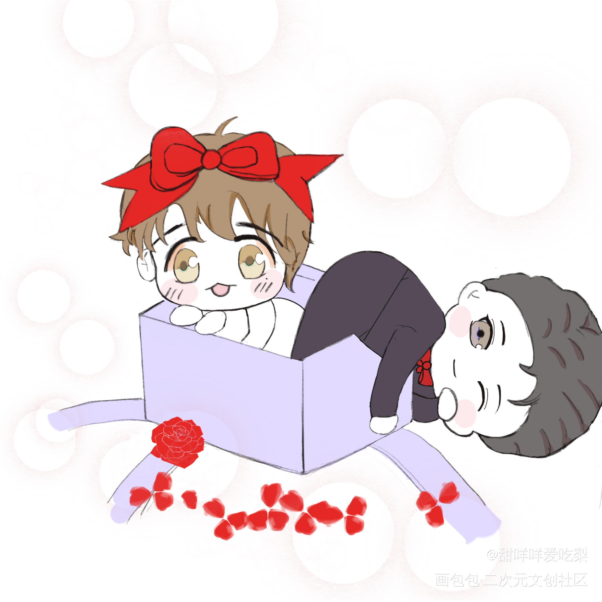 是礼物?_谁把谁当真妹叔黎朔赵锦辛绘画作品