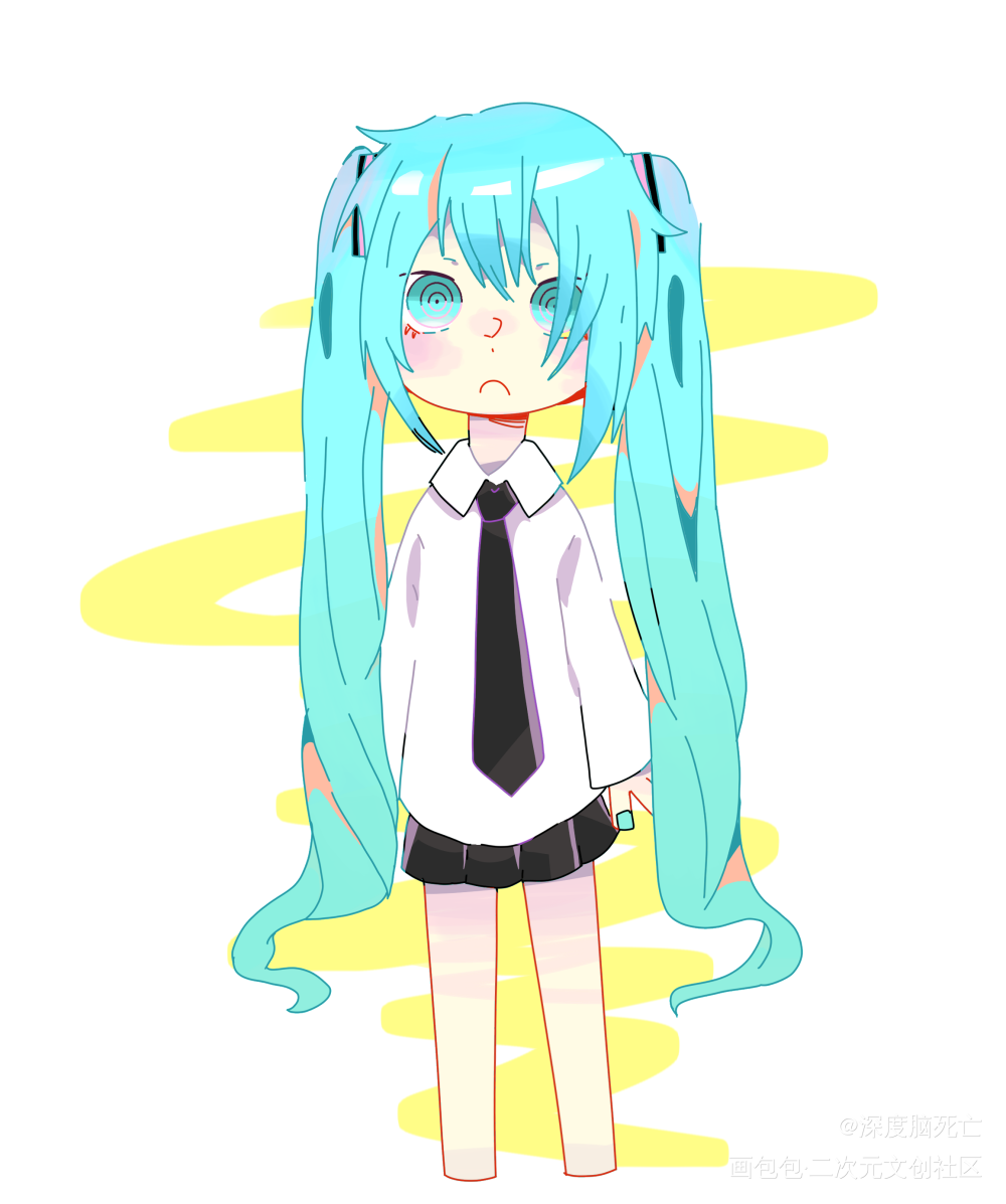 初音_初音未来oc绘画作品