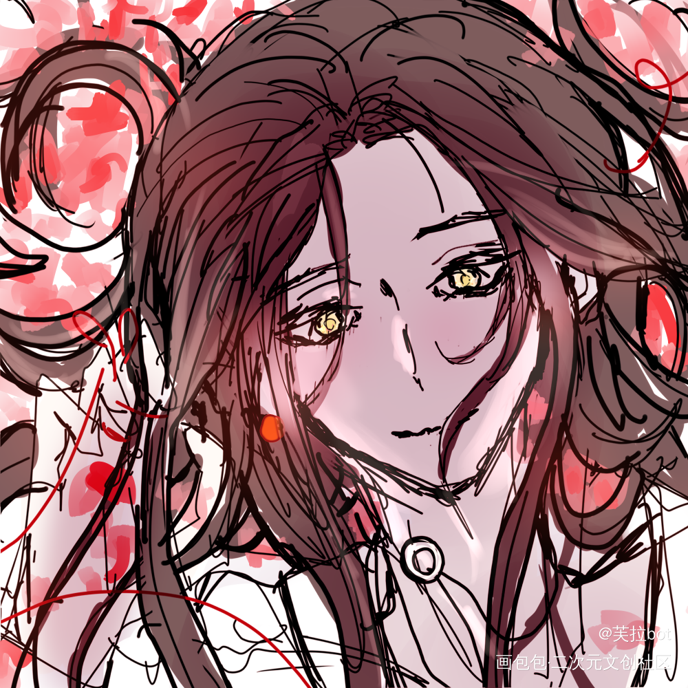 _天官赐福花怜谢怜绘画作品