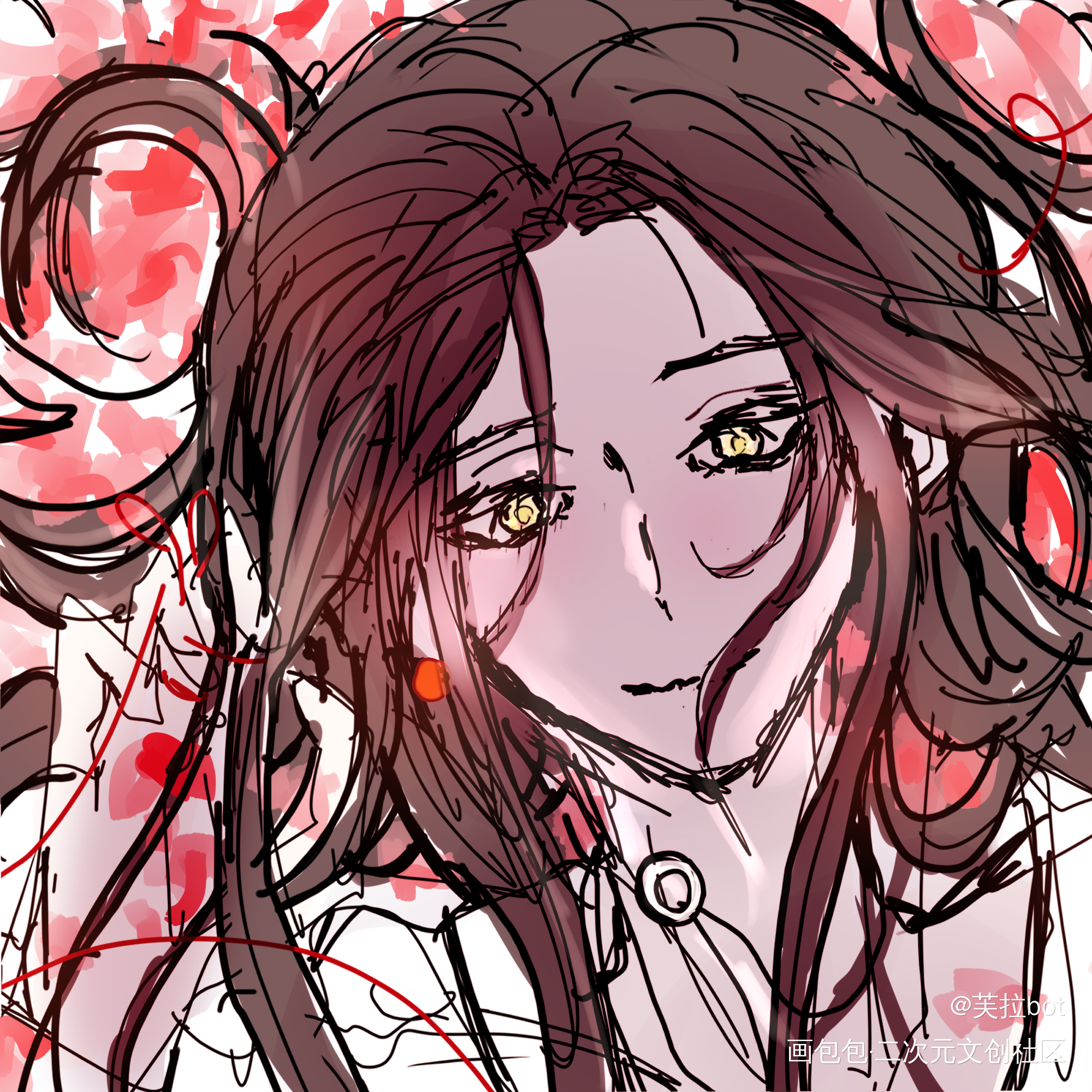 _天官赐福花怜谢怜绘画作品