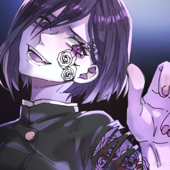 "那就来比比谁更能忍吧"_咒术回战钉崎野蔷薇平涂日系绘画作品