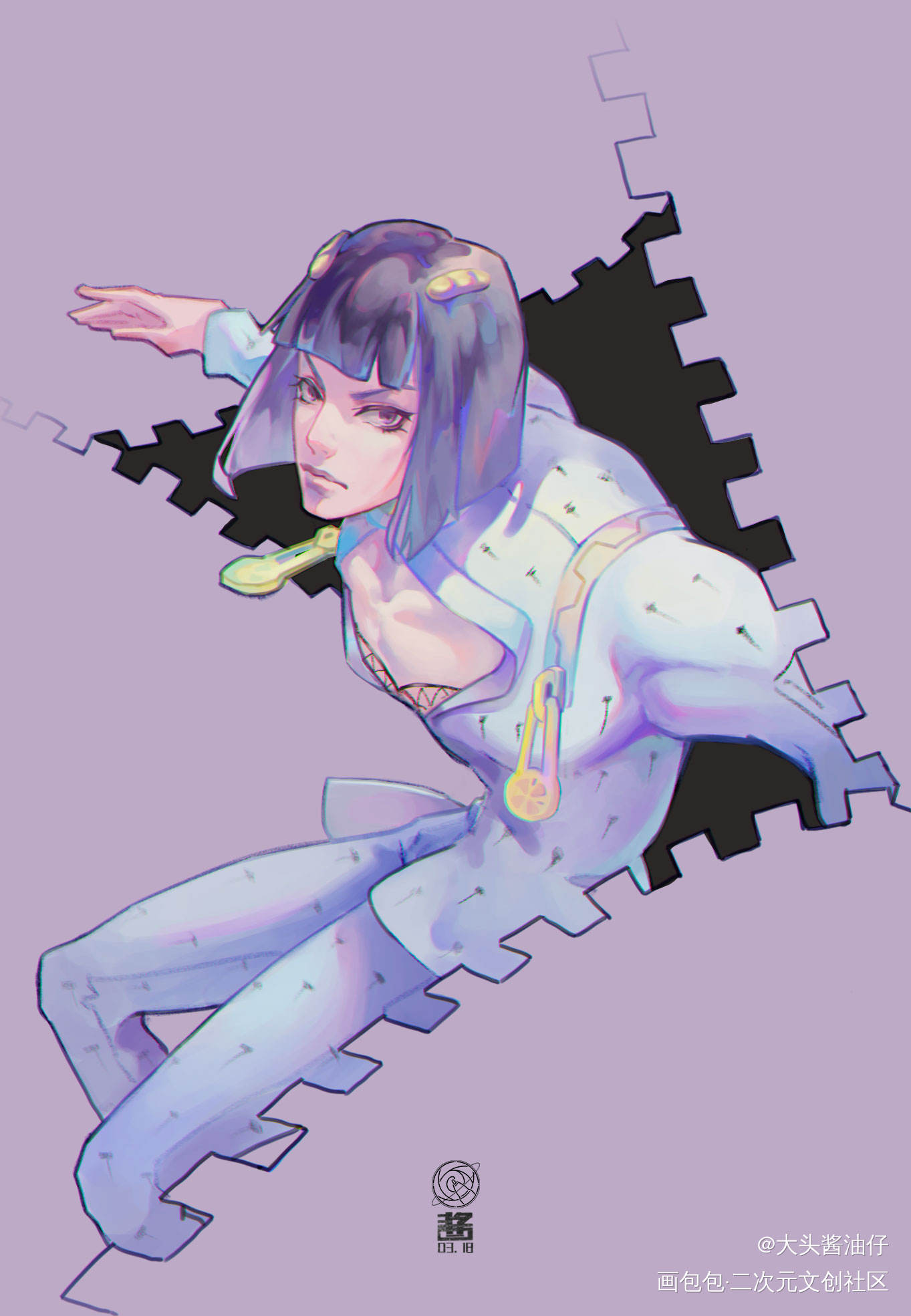 想画美男之布姐_JOJO的奇妙冒险布加拉提绘画作品