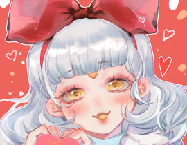 光遇萌妹头_绘画作品