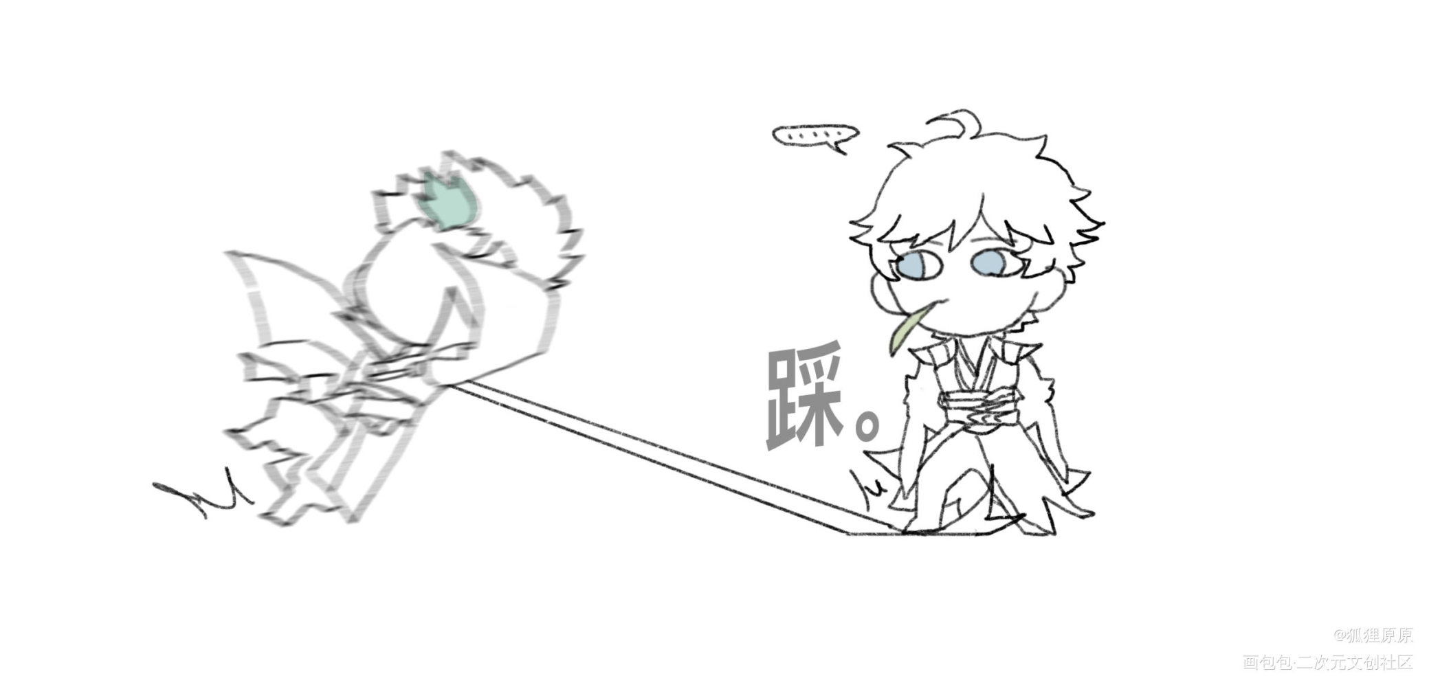 狄仁杰的飘带到底有多长？_王者荣耀狄仁杰白狄绘画作品