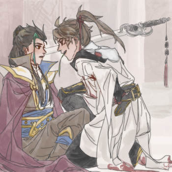 全是白狄_王者荣耀狄仁杰白狄绘画作品