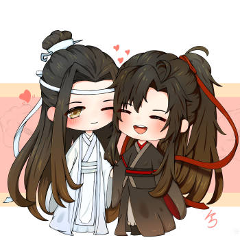 忘羡_魔道祖师忘羡手绘q版绘画作品