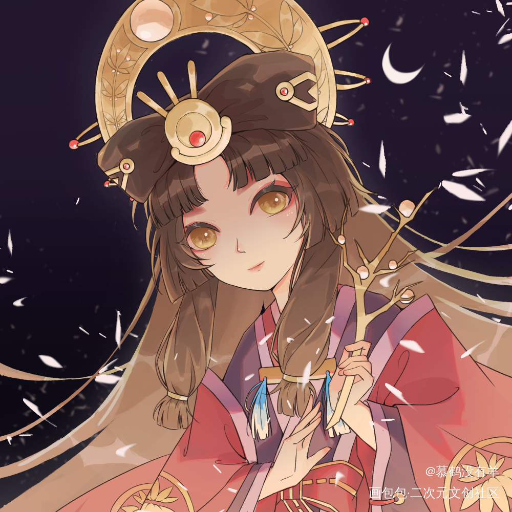 阴阳师辉夜姬绘画作品