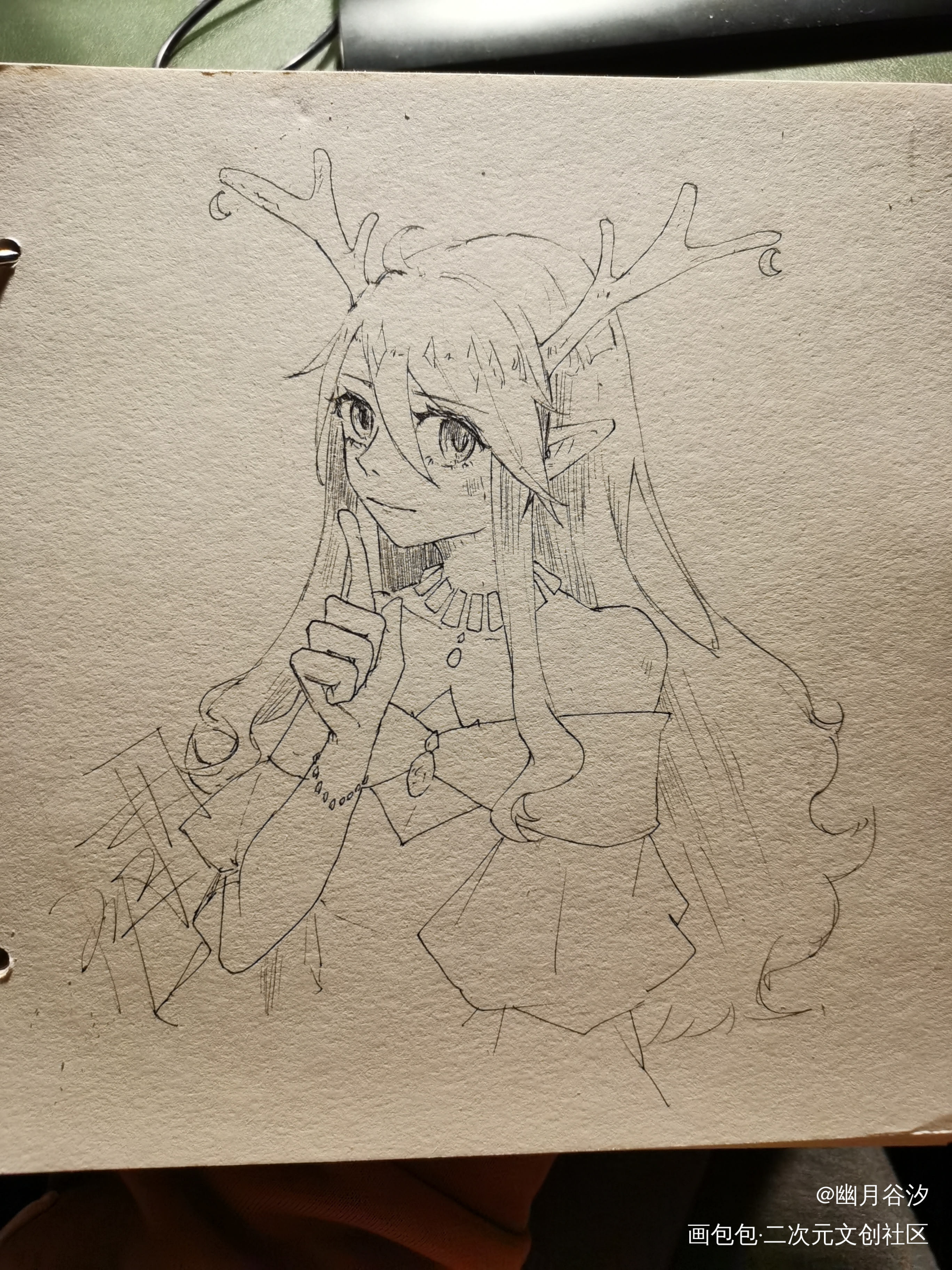 两天摸鱼合集_亲友自设手绘原创人物原创oc绘画作品