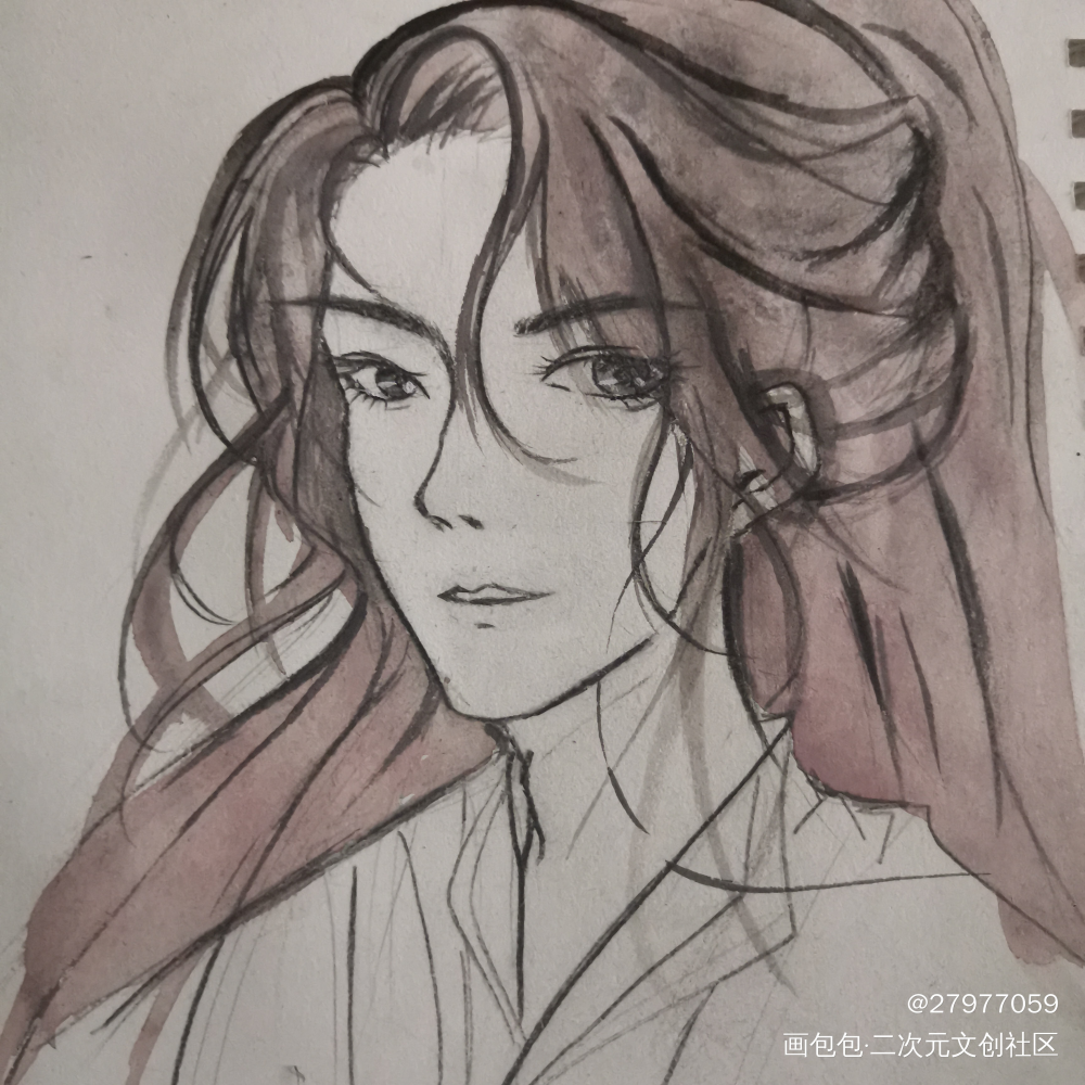 好不像_山河令手绘古风水彩平涂绘画作品