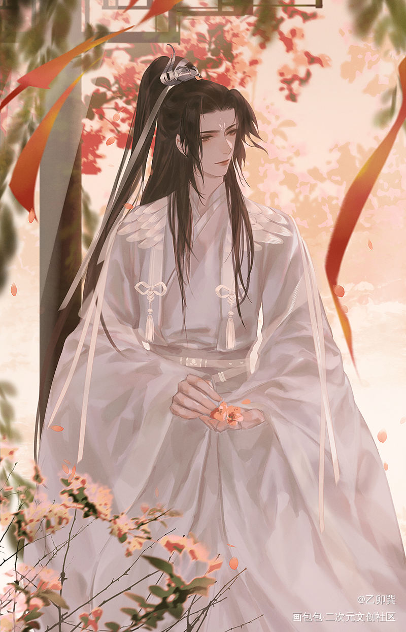 师尊_二哈和他的白猫师尊楚晚宁古风插画同人绘画绘画作品