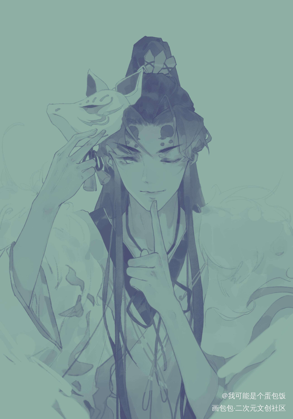 是帅哥_阴阳师绘画作品