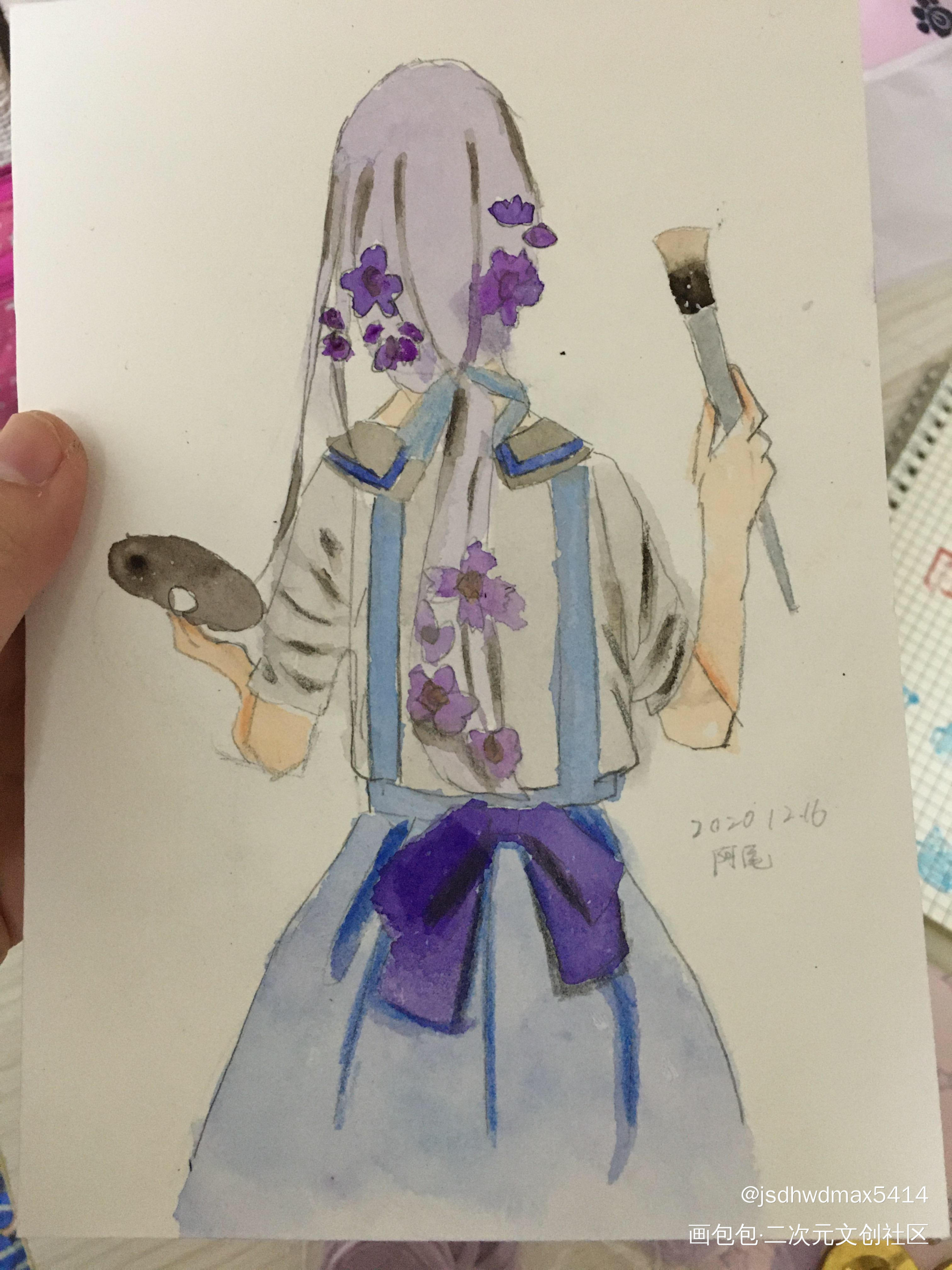 送人的
是互绘_手绘水彩临摹绘画作品