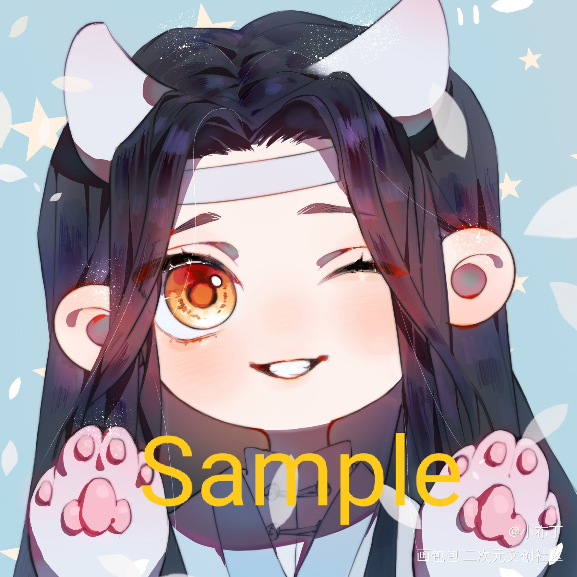 狐狸叽_魔道祖师忘羡蓝忘机绘画作品