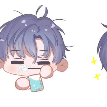 底迪起床_恋与制作人凌肖q版同人绘画作品