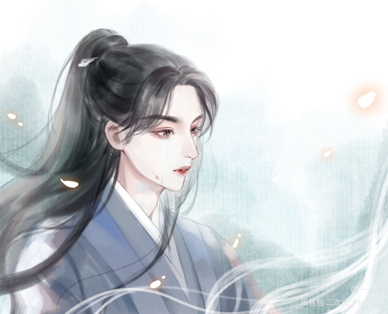 定情簪_山河令温周温客行周子舒古风绘画作品