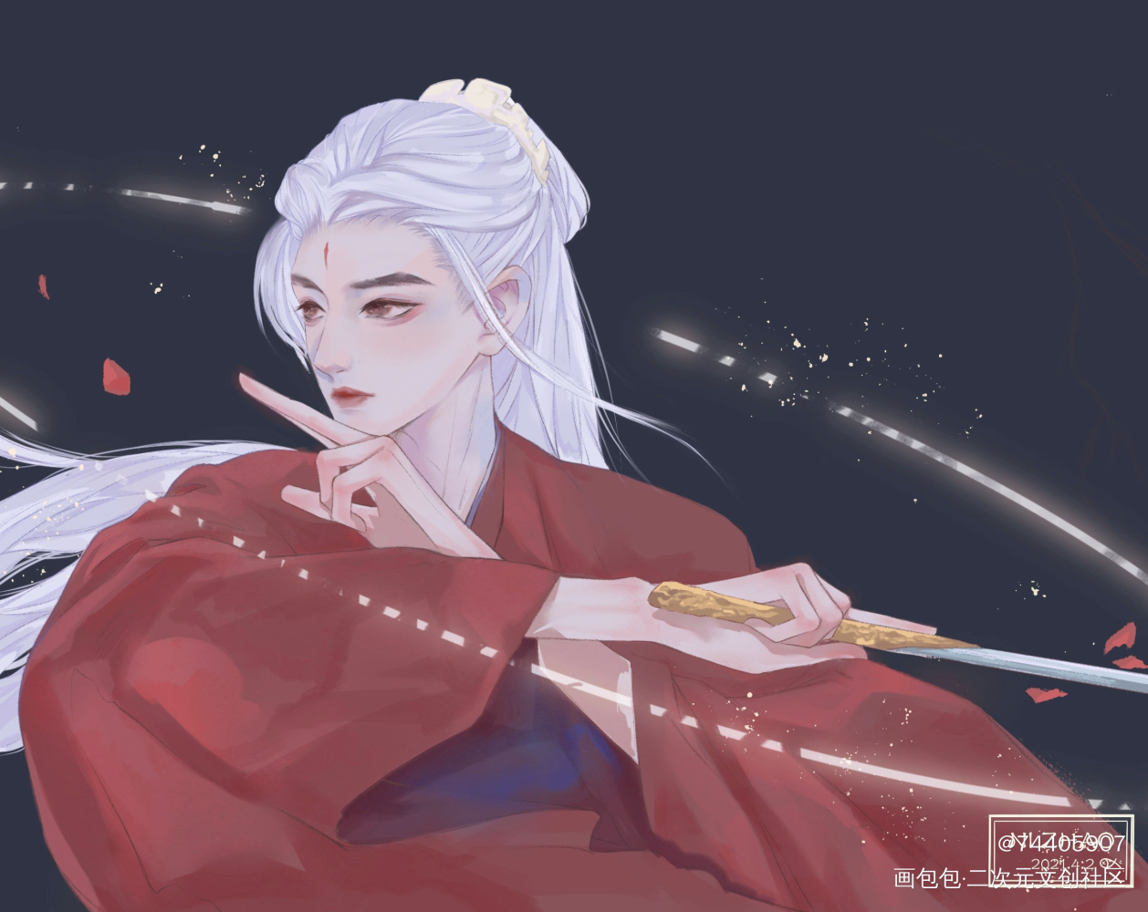 知己._山河令绘画作品
