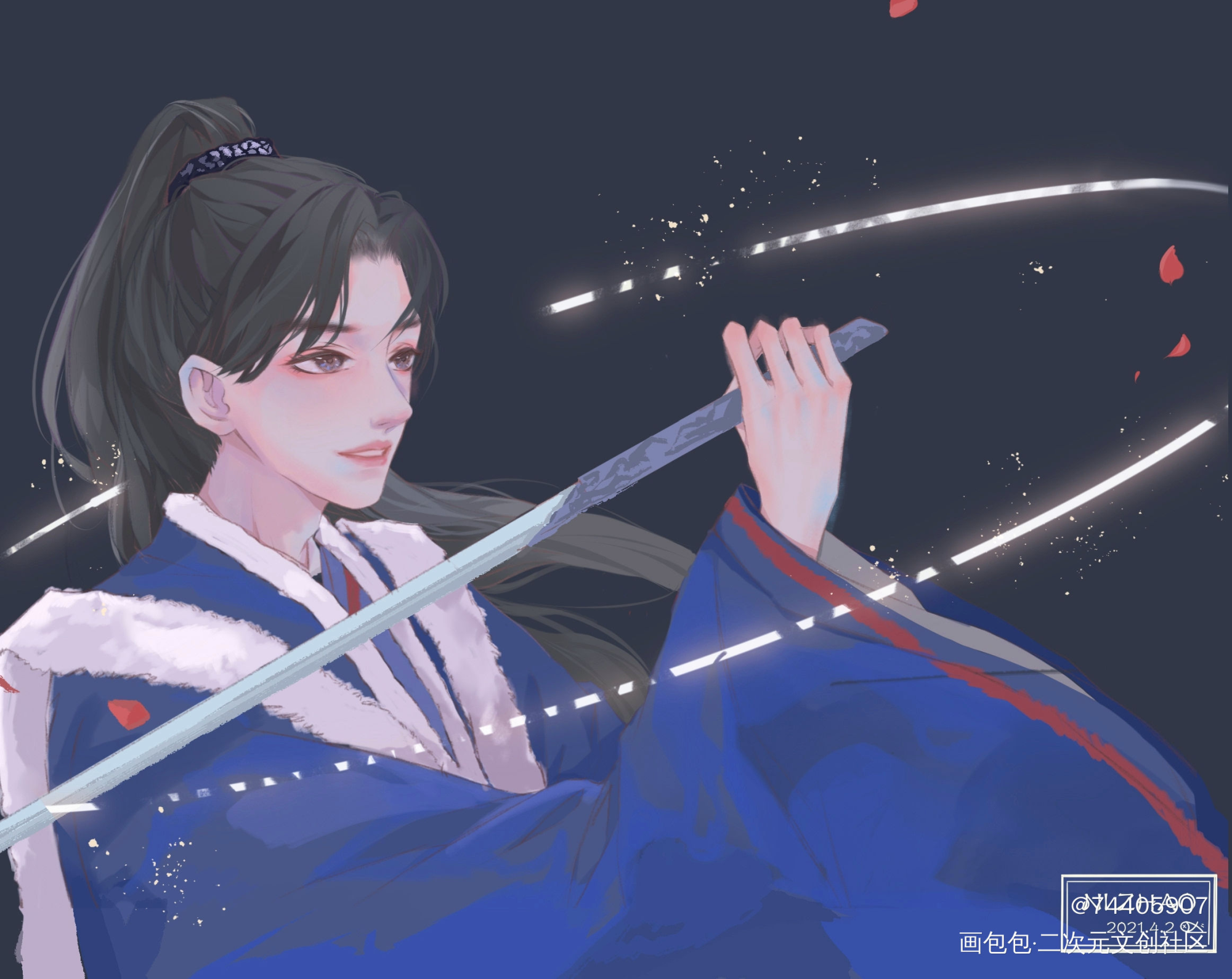知己._山河令绘画作品