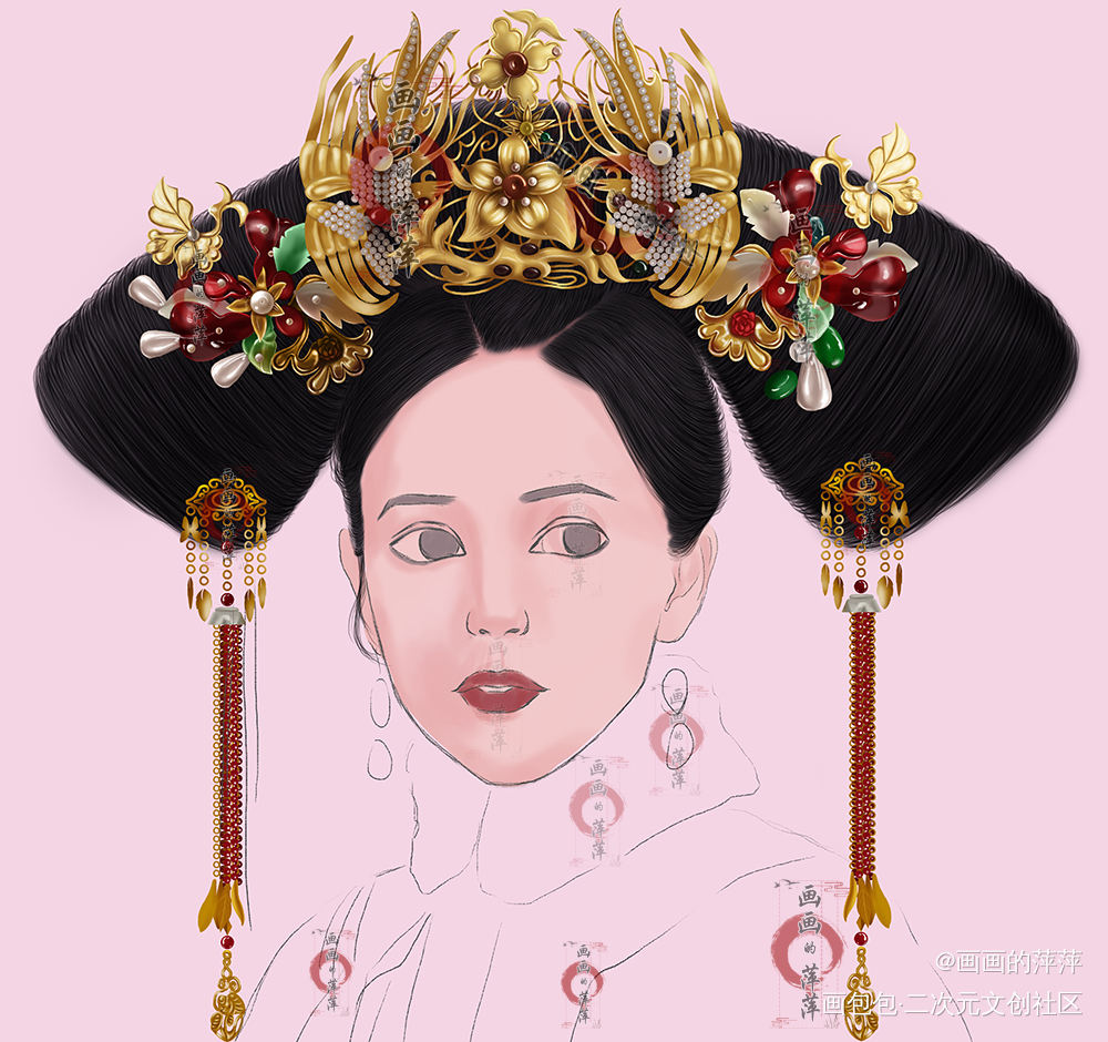 如懿传 高晞月同人_高晞月立绘厚涂求点评我要上首推头像插画同人如懿