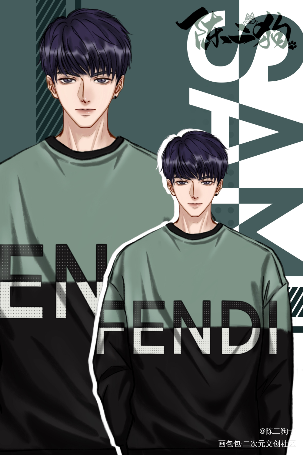 废时尚杂志拍摄_samyu林子闳同人绘画作品