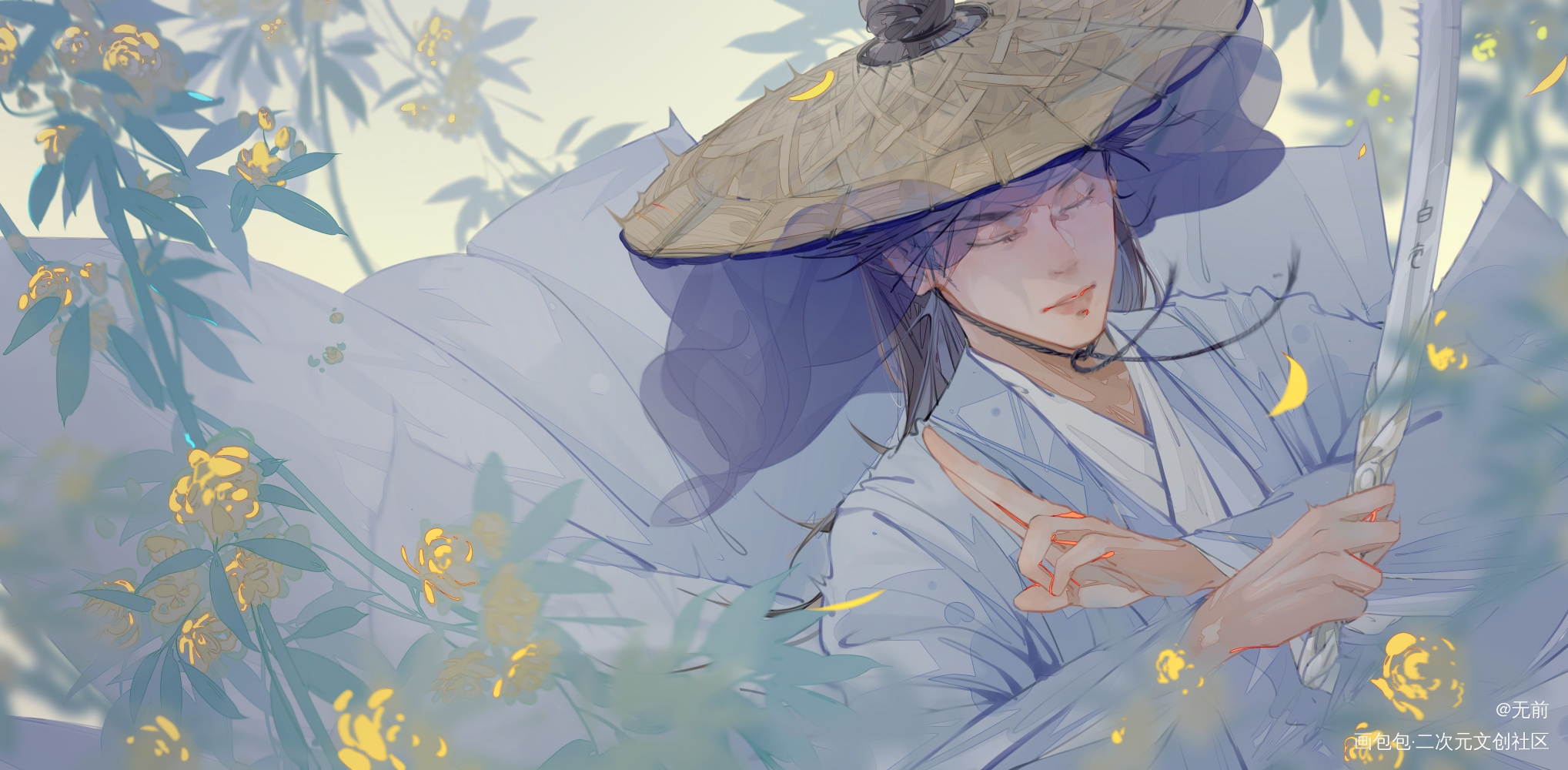 美人阿絮_山河令温周剧版周子舒古风绘画作品