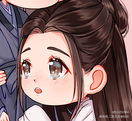 抱抱_山河令温周温客行周子舒Q版同人绘画作品