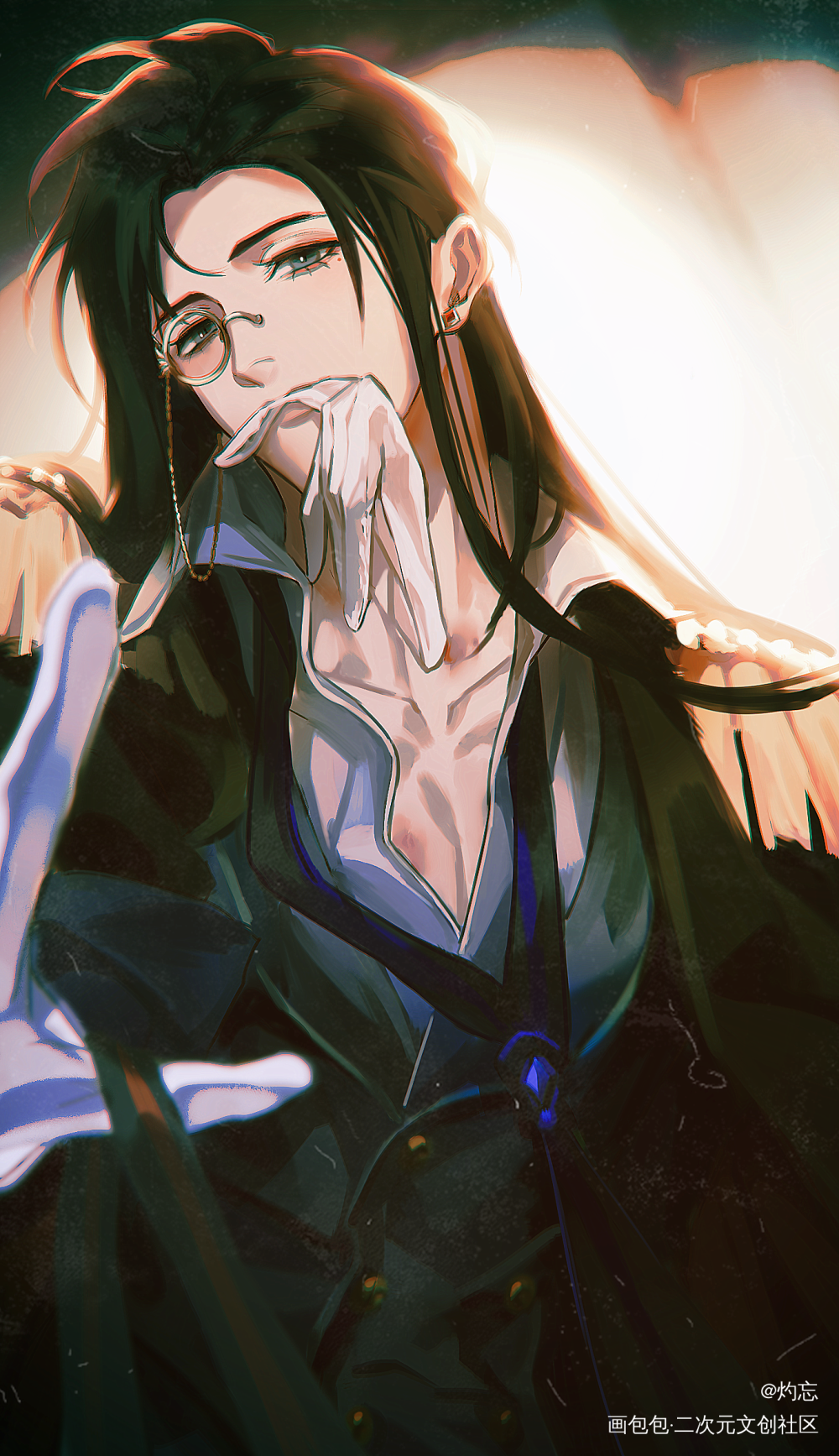军服一枝花_杀破狼顾昀平涂priest绘画作品
