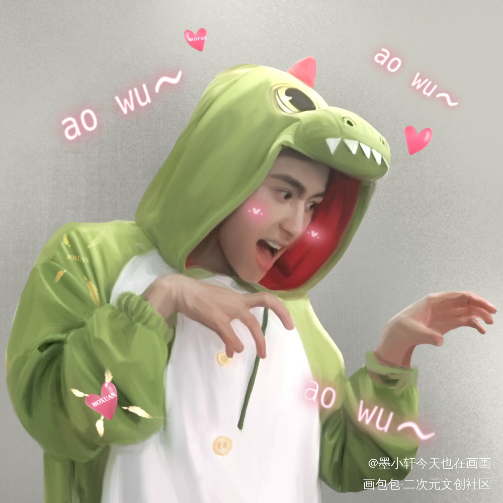 摸鱼摸鱼_山河令浪浪钉温周厚涂绘画作品