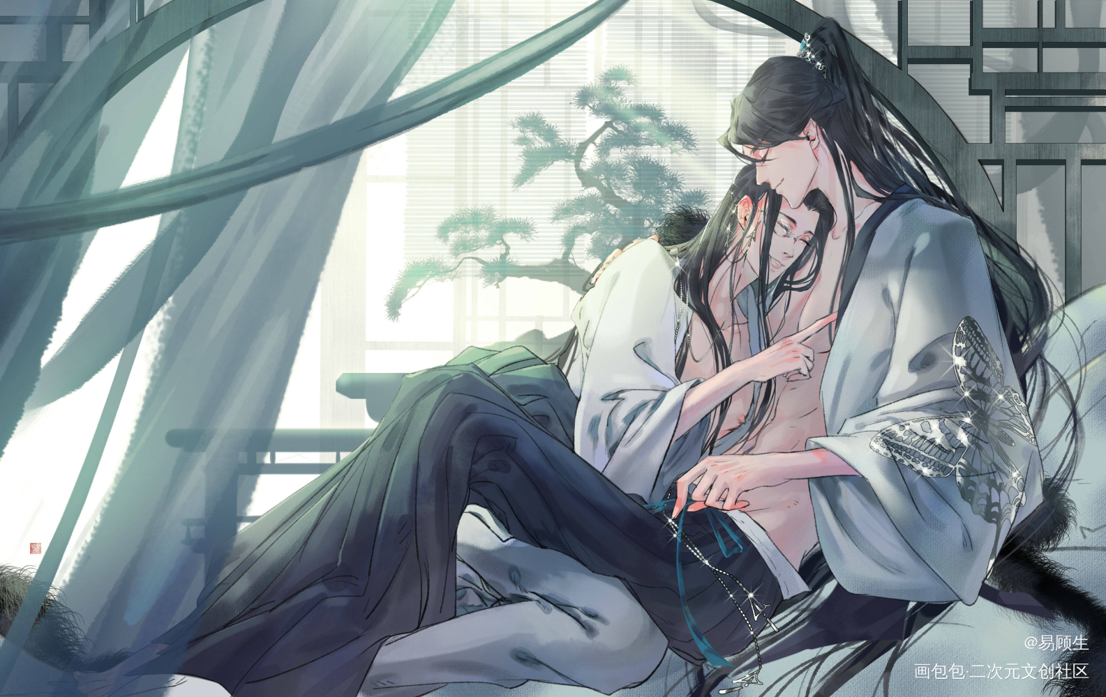 _杀破狼长顾长庚顾昀古风绘画作品
