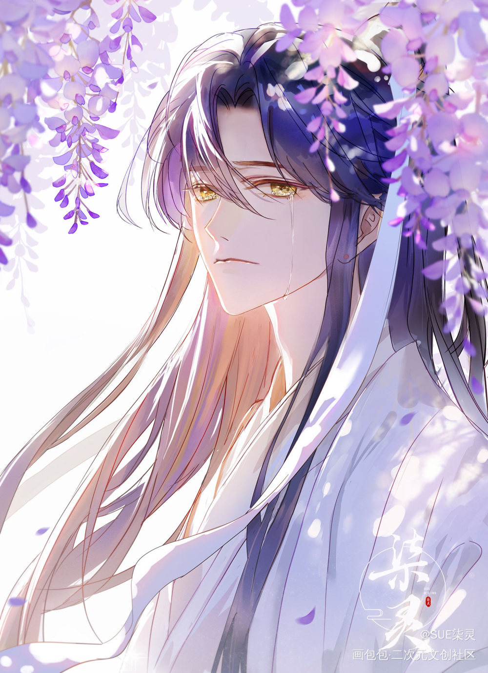 梦回_二哈和他的白猫师尊楚晚宁古风同人绘画绘画作品