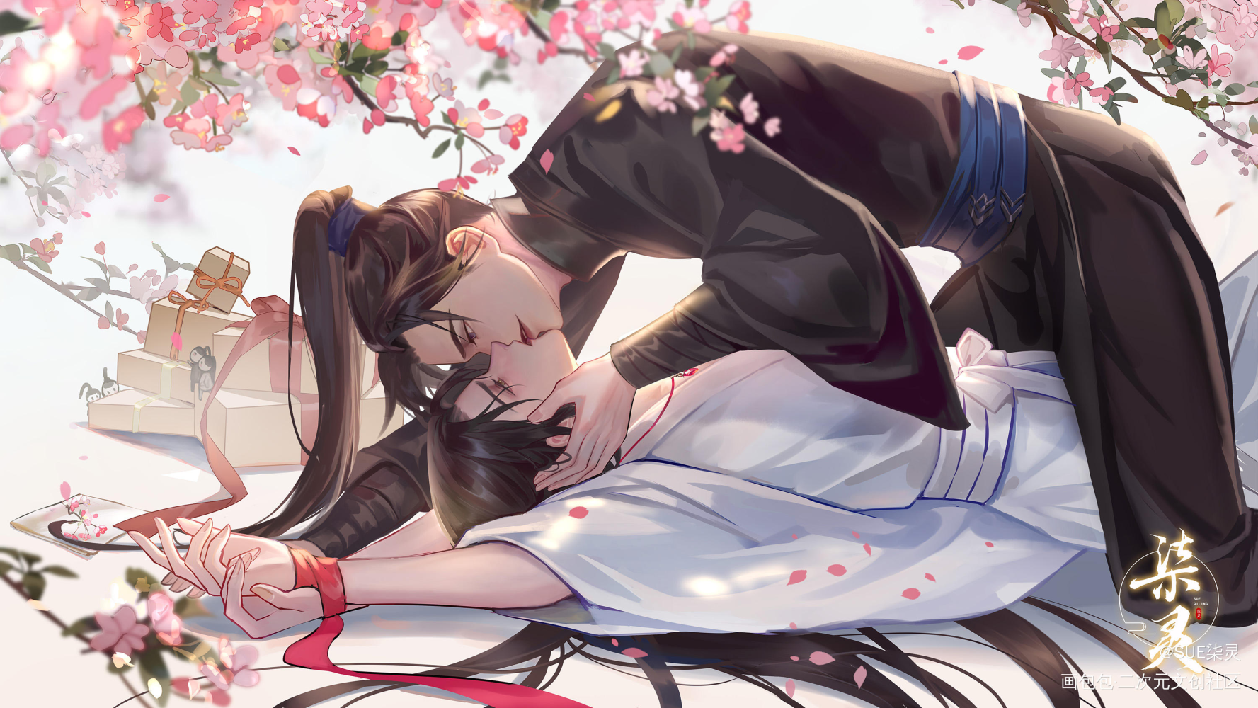 二哈和他的白猫师尊墨燃楚晚宁古风插画同人绘画绘画作品