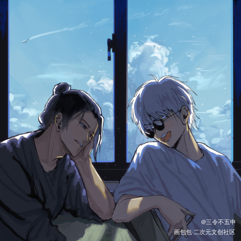后桌_咒术回战五夏夏五绘画作品
