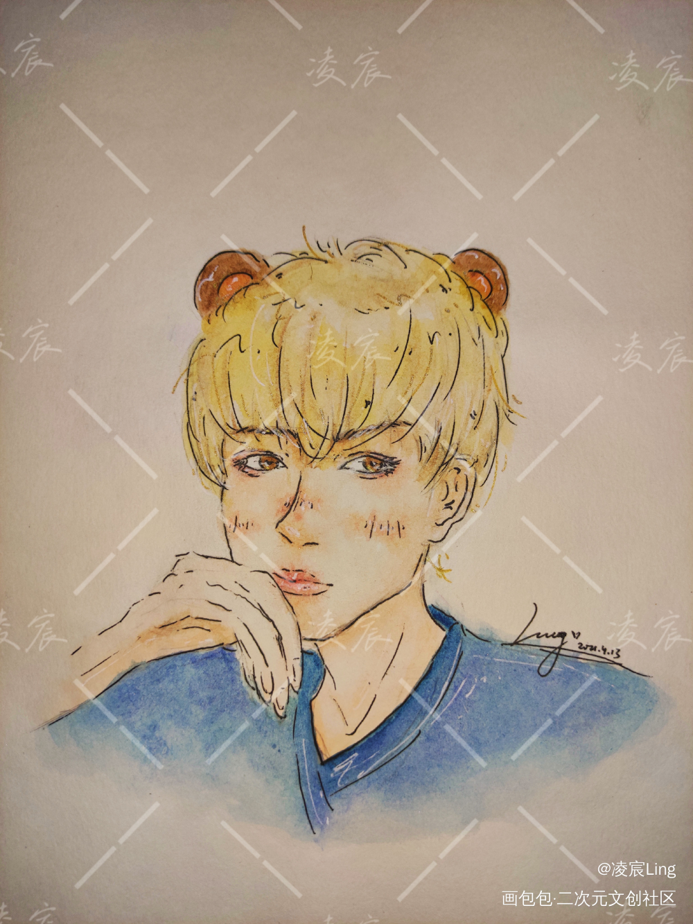 能能的自拍_coser熊祁水彩KUMAQI熊祁kUMAQI熊祁绘画作品