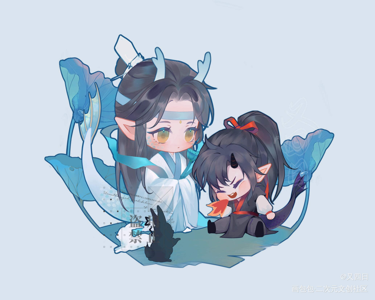 _魔道祖师绘画作品