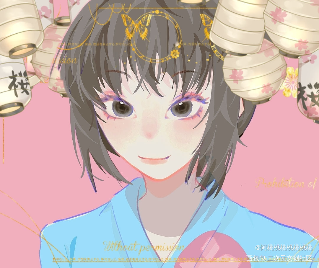 _日系摸鱼绘画作品