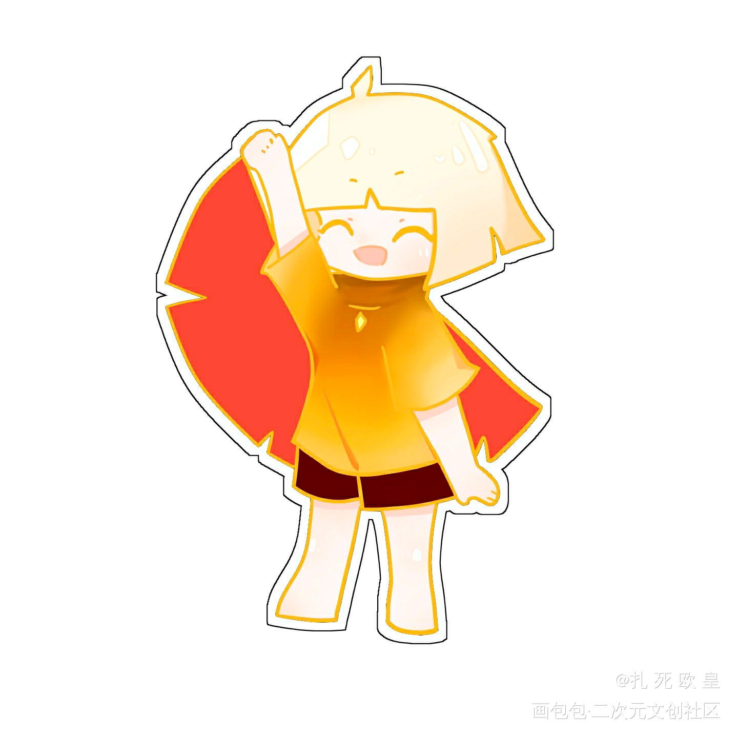光遇小挂件_光遇平涂日系光遇sky绘画作品