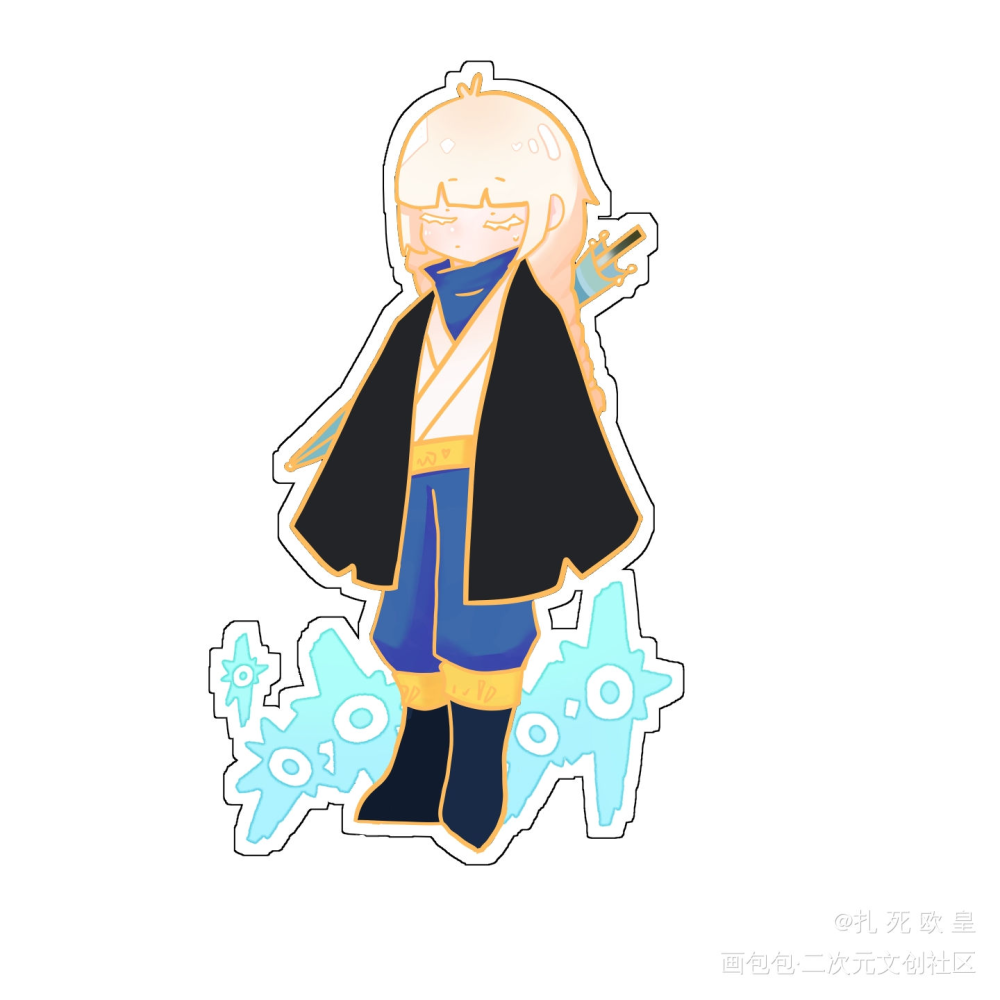 光遇小挂件_光遇平涂日系光遇sky绘画作品