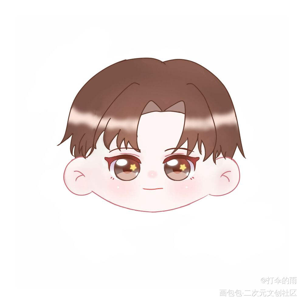 周自珩_我只喜欢你的人设自习周自珩夏习清平涂q版稚楚绘画作品